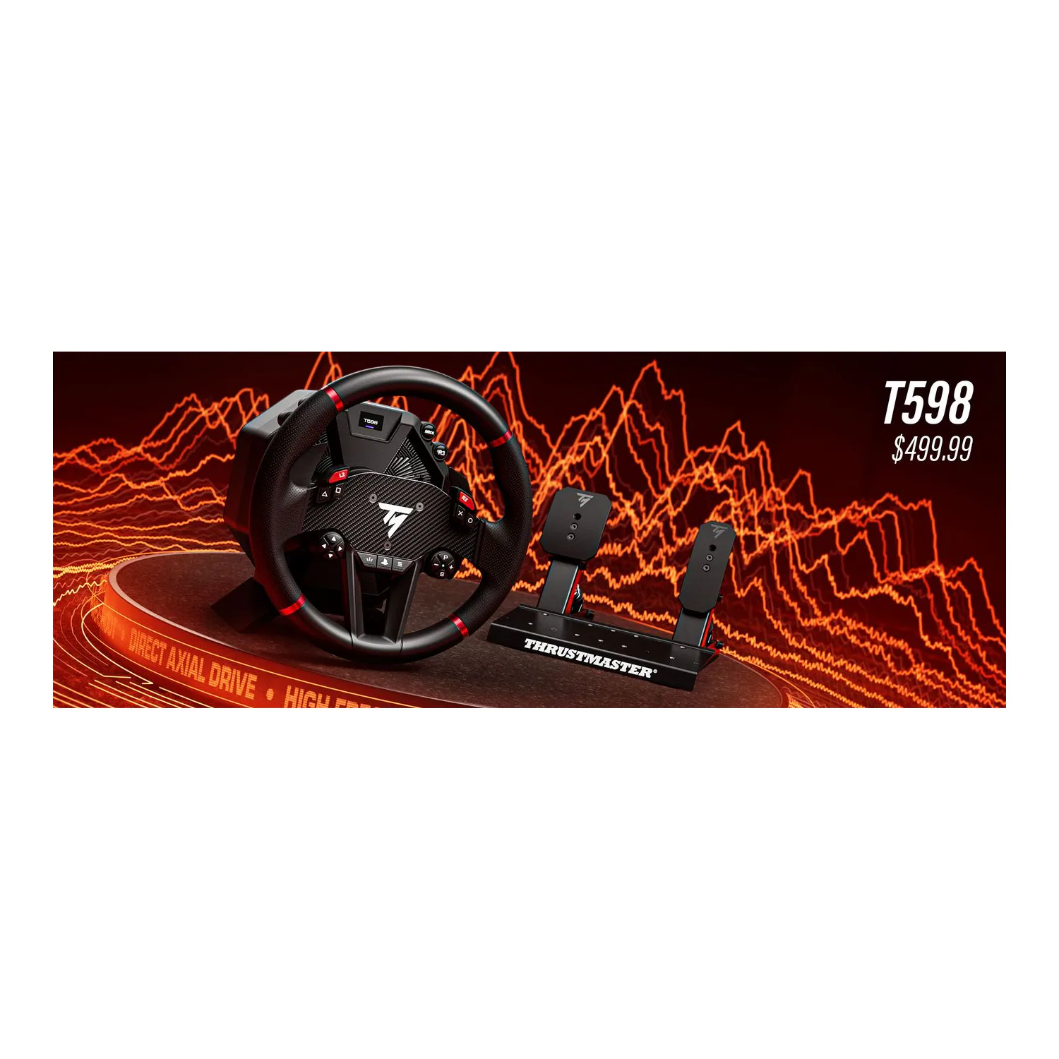 فرمان و پدال شبیه‌ساز رانندگی تراست‌مستر مدل T598